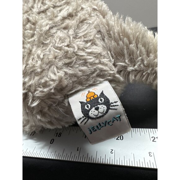 Jellycat Gray Beige Elephant Plush Toy 18" Soft & Cuddly Stuffed Animal For Kids - Picture 4 of 7